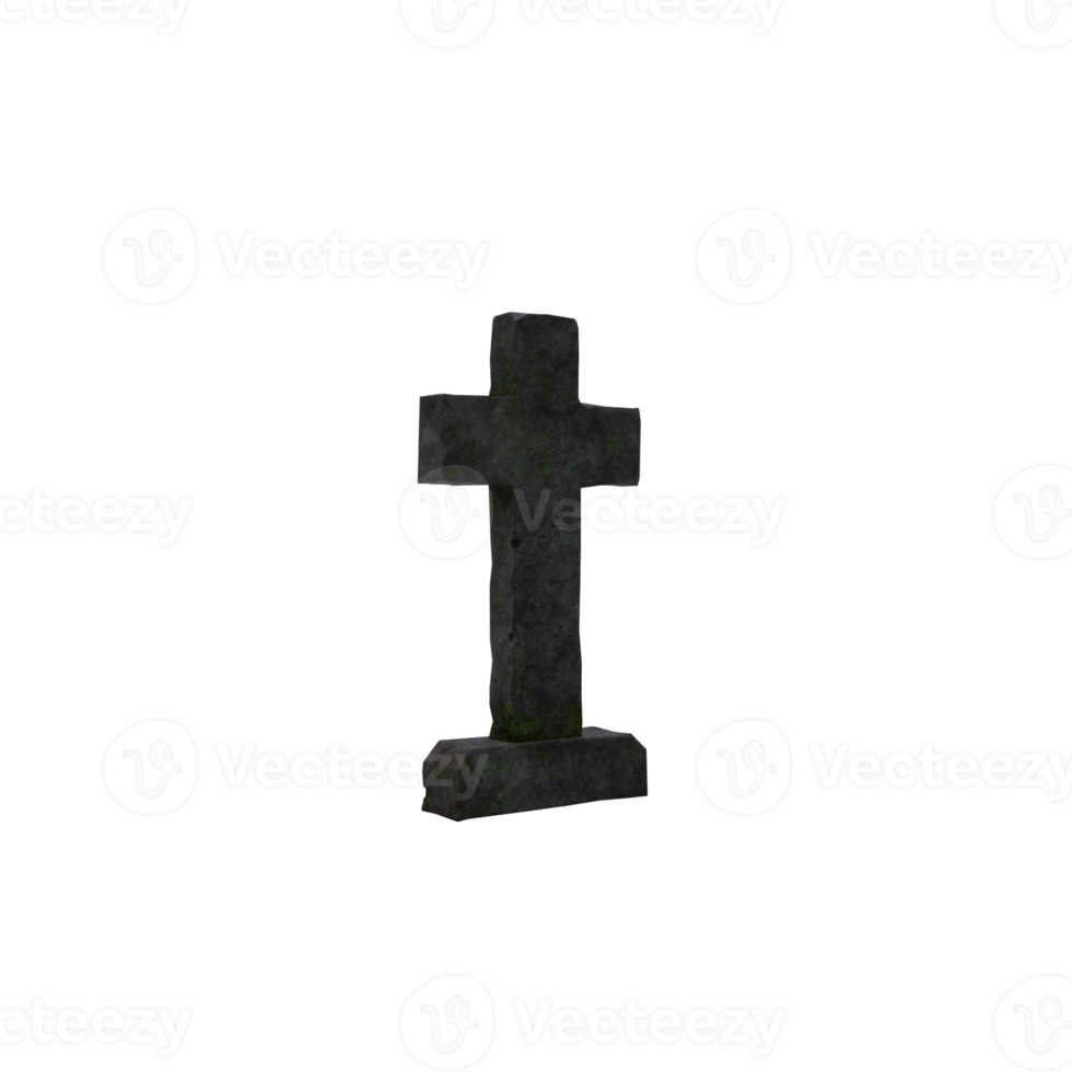 3d Tombstone isolated png