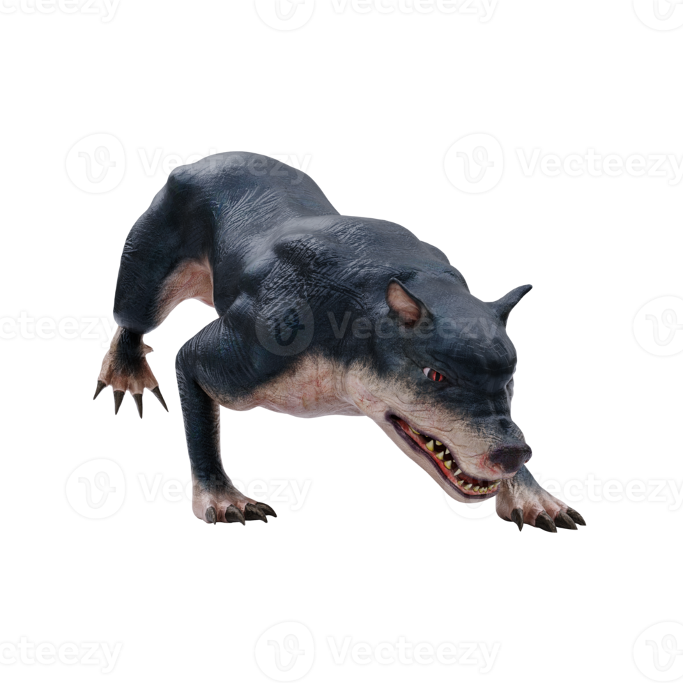 inglese folclore bestia demone cane barghest isolato png