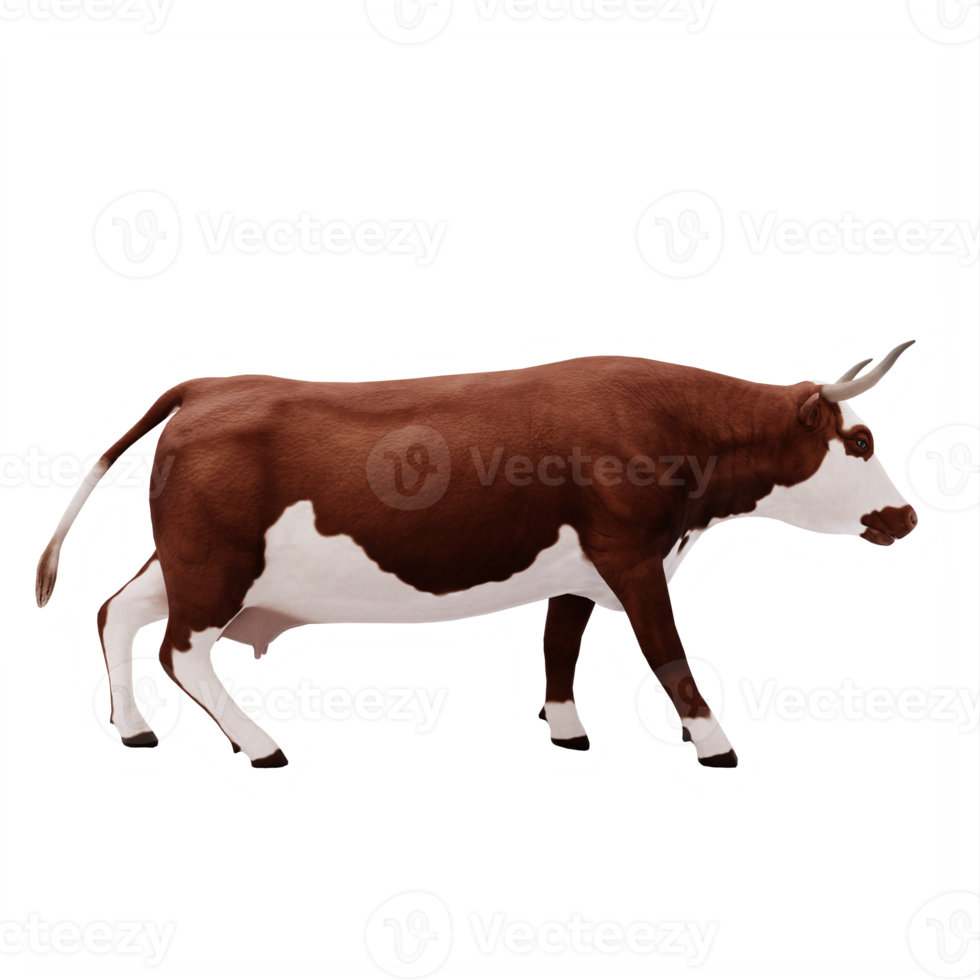 3d cattle isolated png