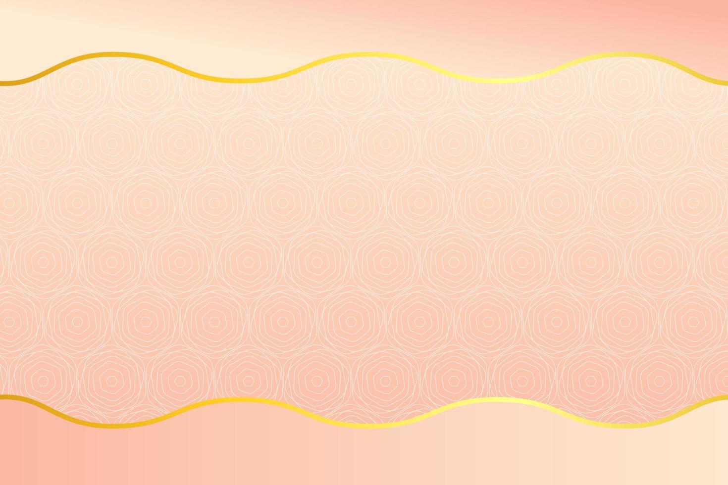 fondo abstracto de lujo moderno con elementos de línea dorada. fondo de oro rosa moderno para el diseño vector