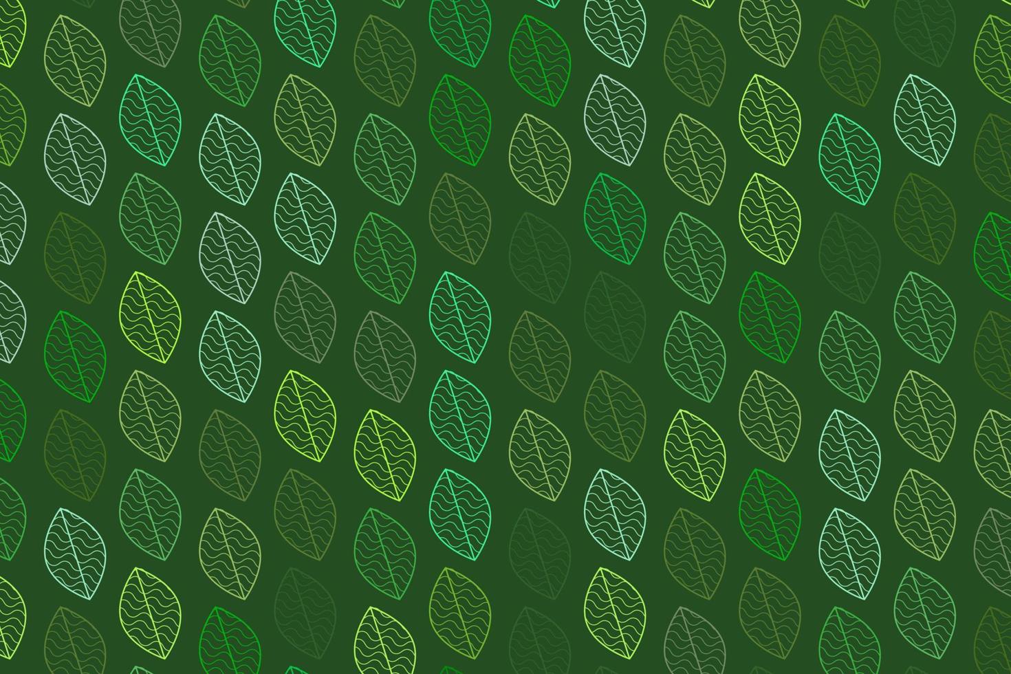 Pattern with geometric elements in green tones abstract gradient background vector
