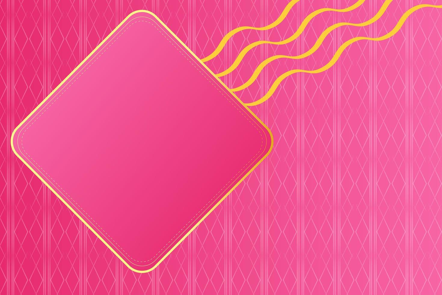 Modern luxury abstract background with golden line elements. modern pink background for design vector