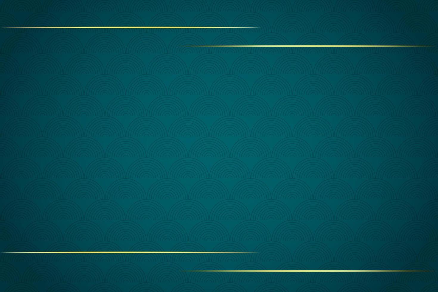Modern luxury abstract background with golden line elements. modern green background for design vector