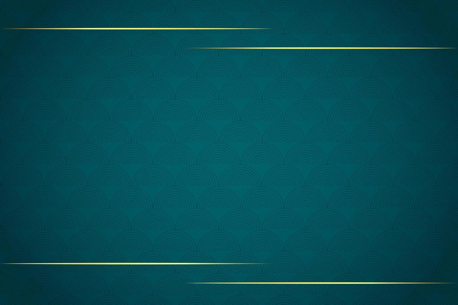 fondo abstracto de lujo moderno con elementos de línea dorada. fondo verde moderno para el diseño vector