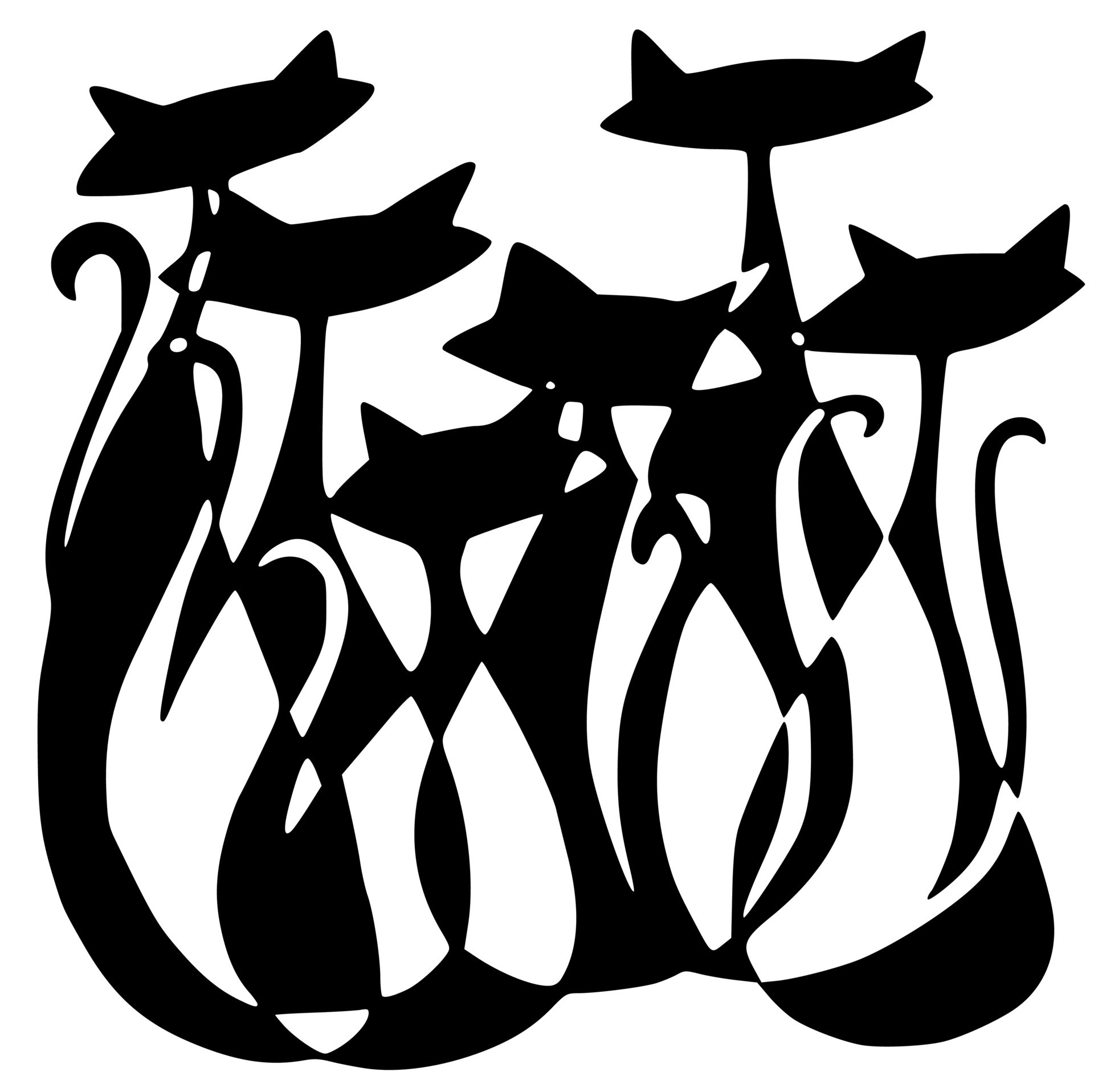 Black and white vectors of animals, birds and wildlife 18732914 Vector