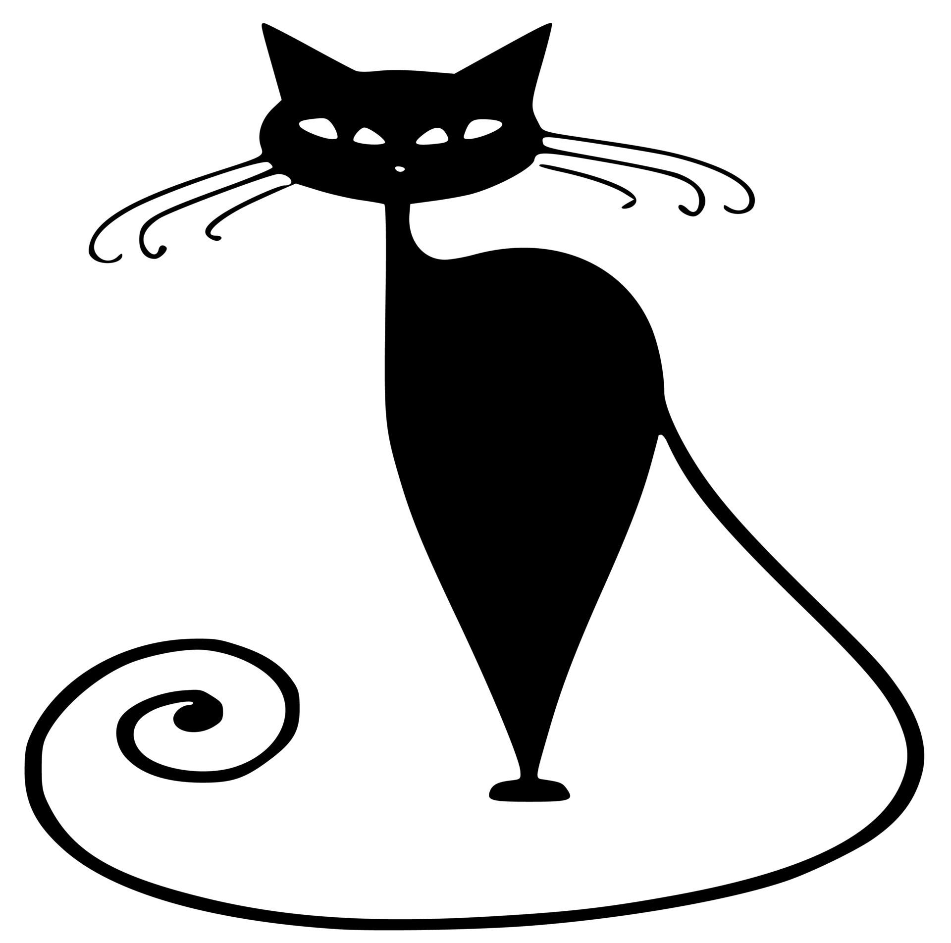 Black and white vectors of animals, birds and wildlife 18732932 Vector