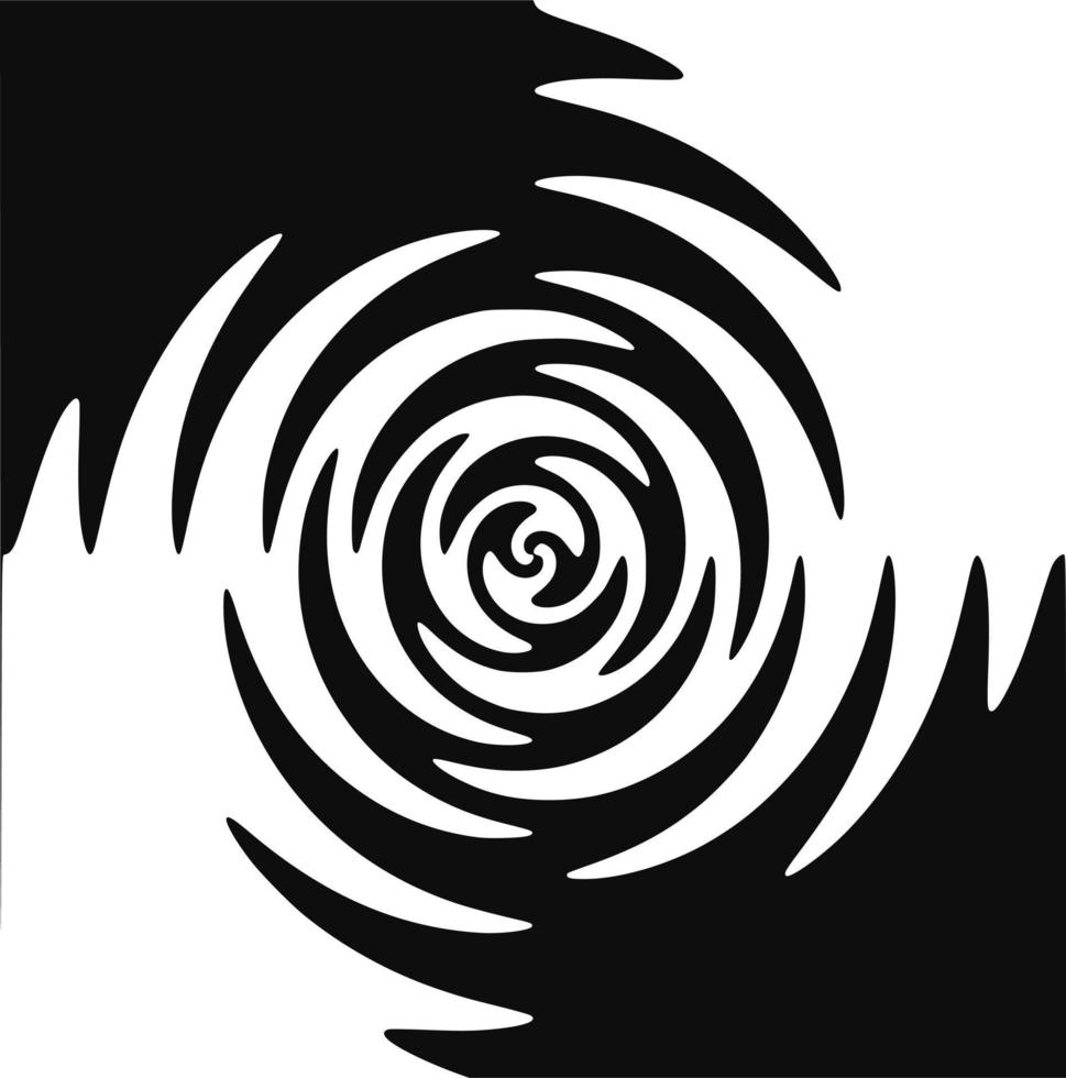 Black and white vector abstract art