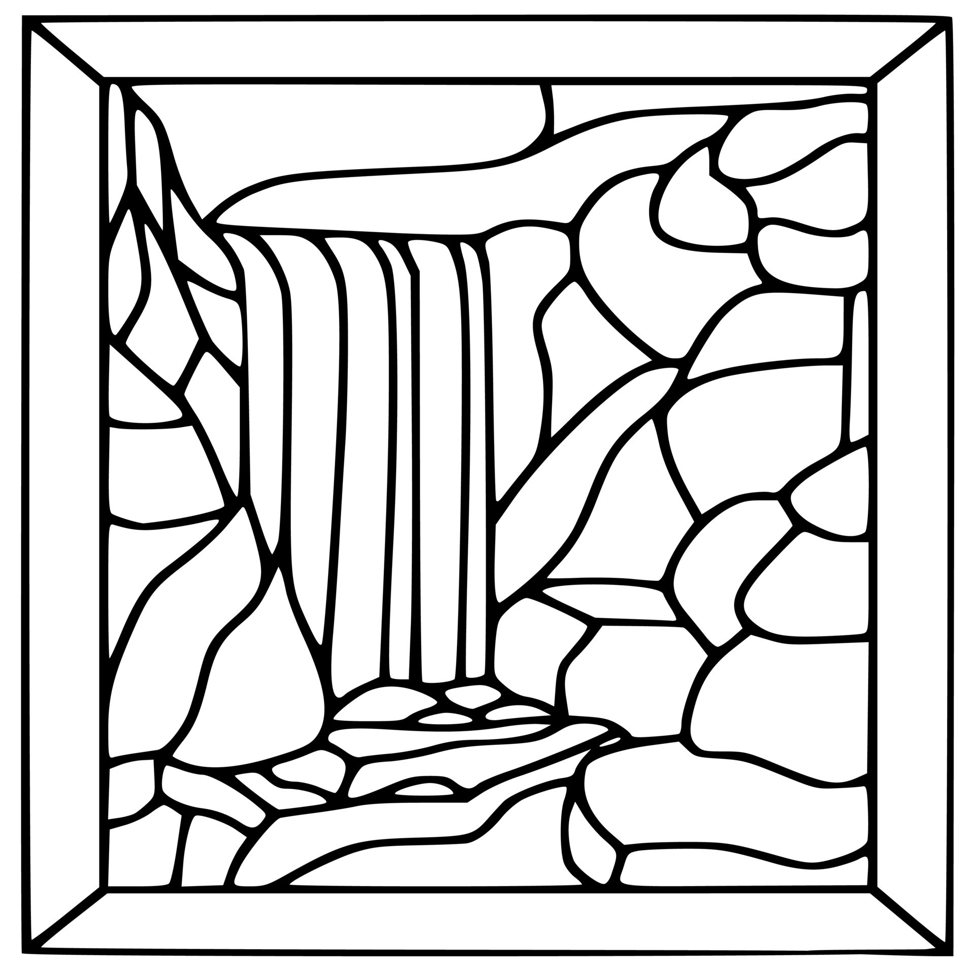 Free Printable Stained Glass Template - Printable Templates Free