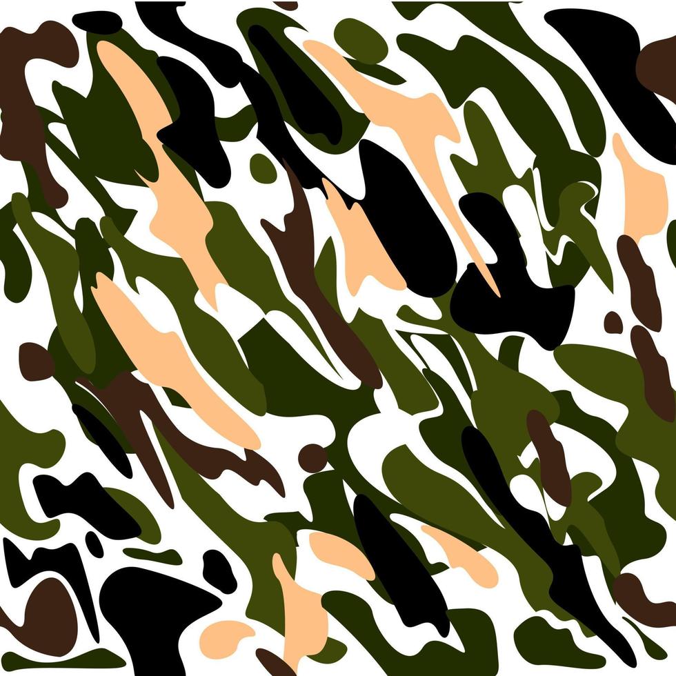 ejército de vectores y fondo de patrón de textura de camuflaje militar