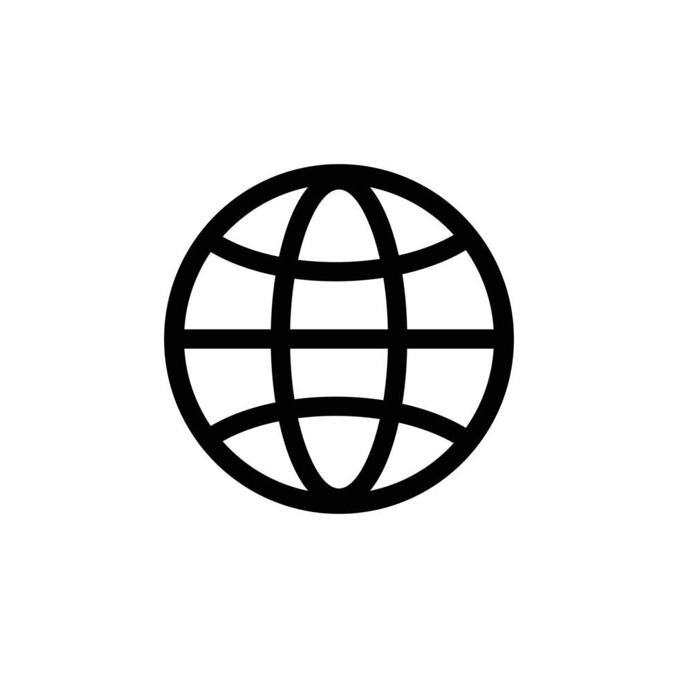 Internet simple flat icon vector illustration