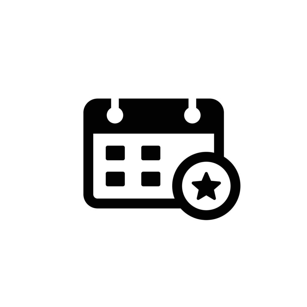 Calendar simple flat icon vector illustration