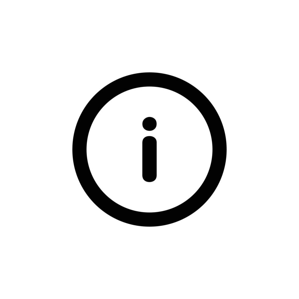 Information simple flat icon vector illustration