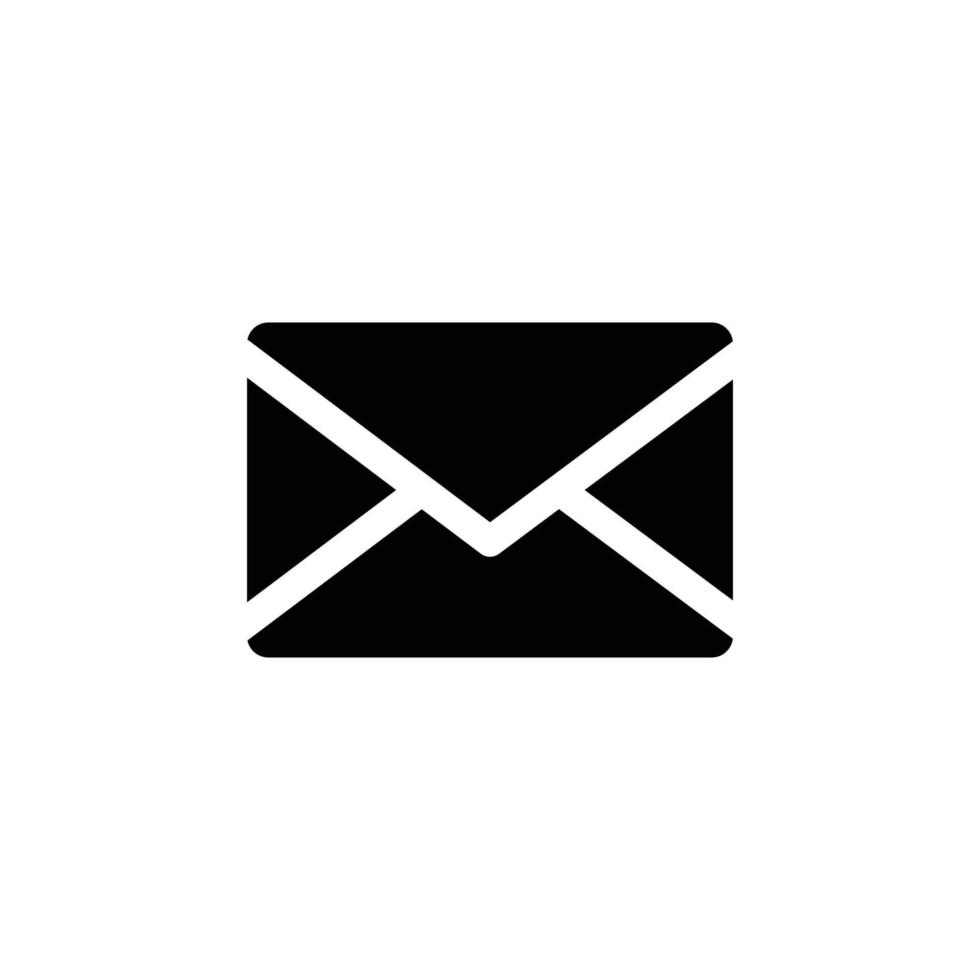 Email simple flat icon vector illustration