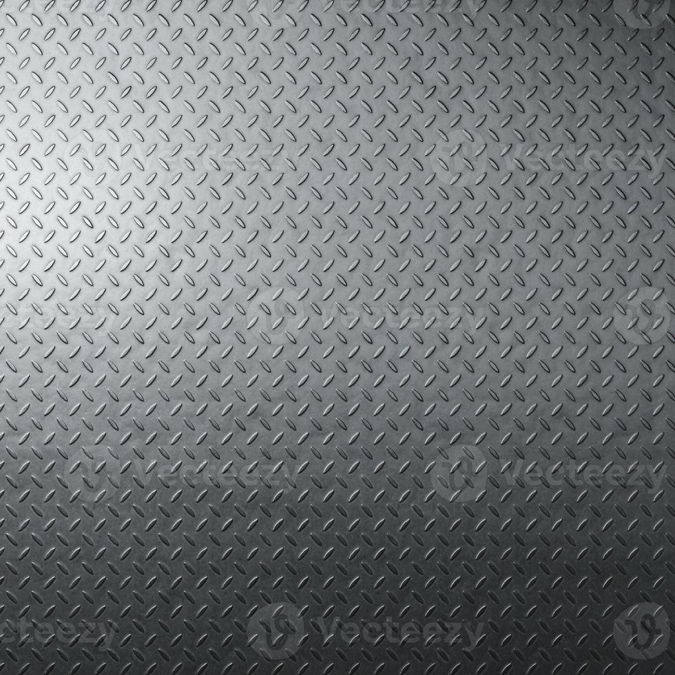 Diamond plate metal background. Brushed metallic texture. 3d rendering photo