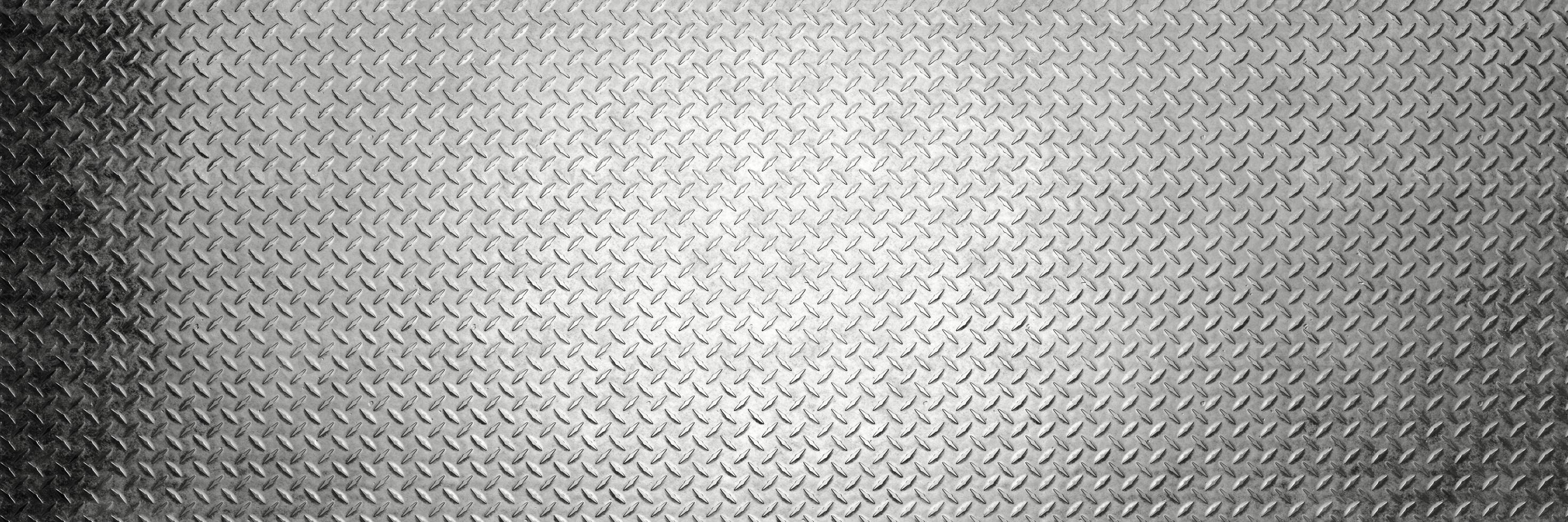 Diamond plate metal background. Brushed metallic texture. 3d rendering photo