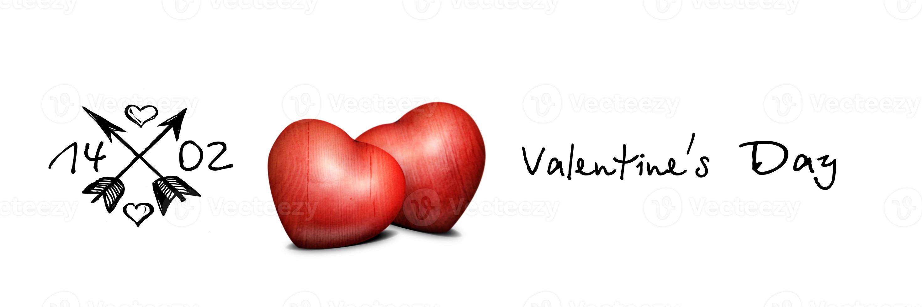Happy valentine. Heart shaped symbol of love. photo
