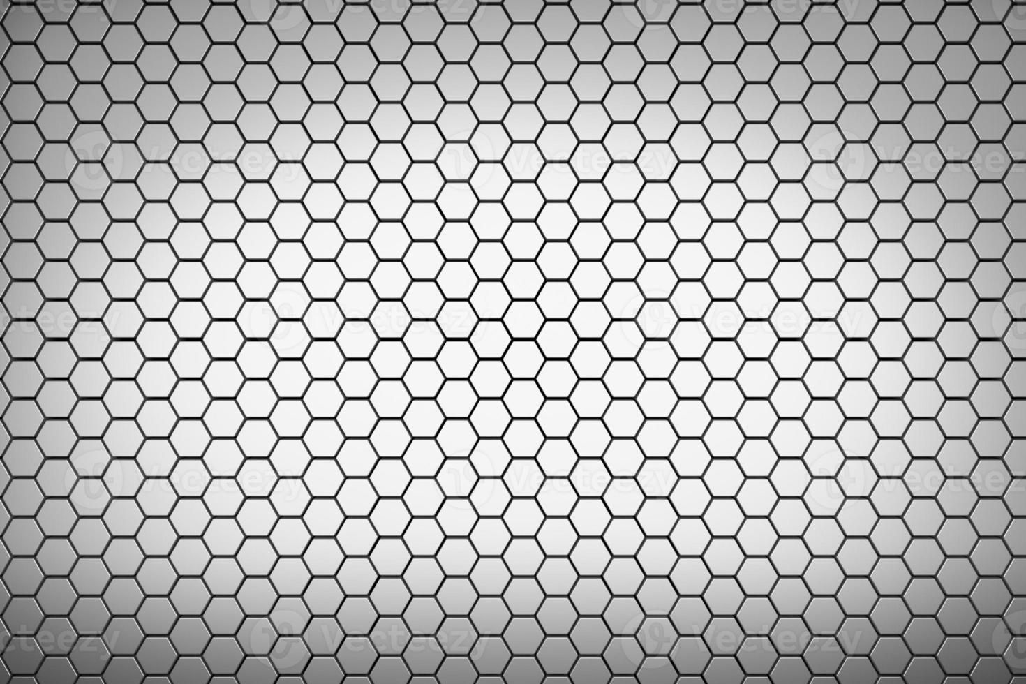Futuristic and technological hexagonal background. 3d rendering photo