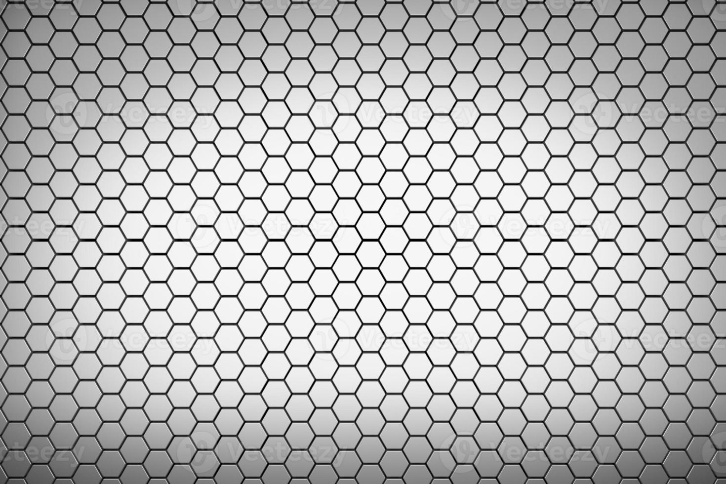 Futuristic and technological hexagonal background. 3d rendering photo