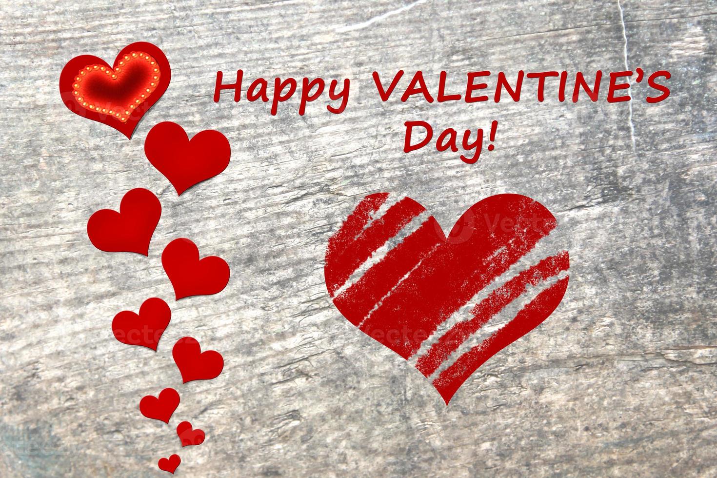 Happy Valentine's Day background. Love concept. 3d illustration photo