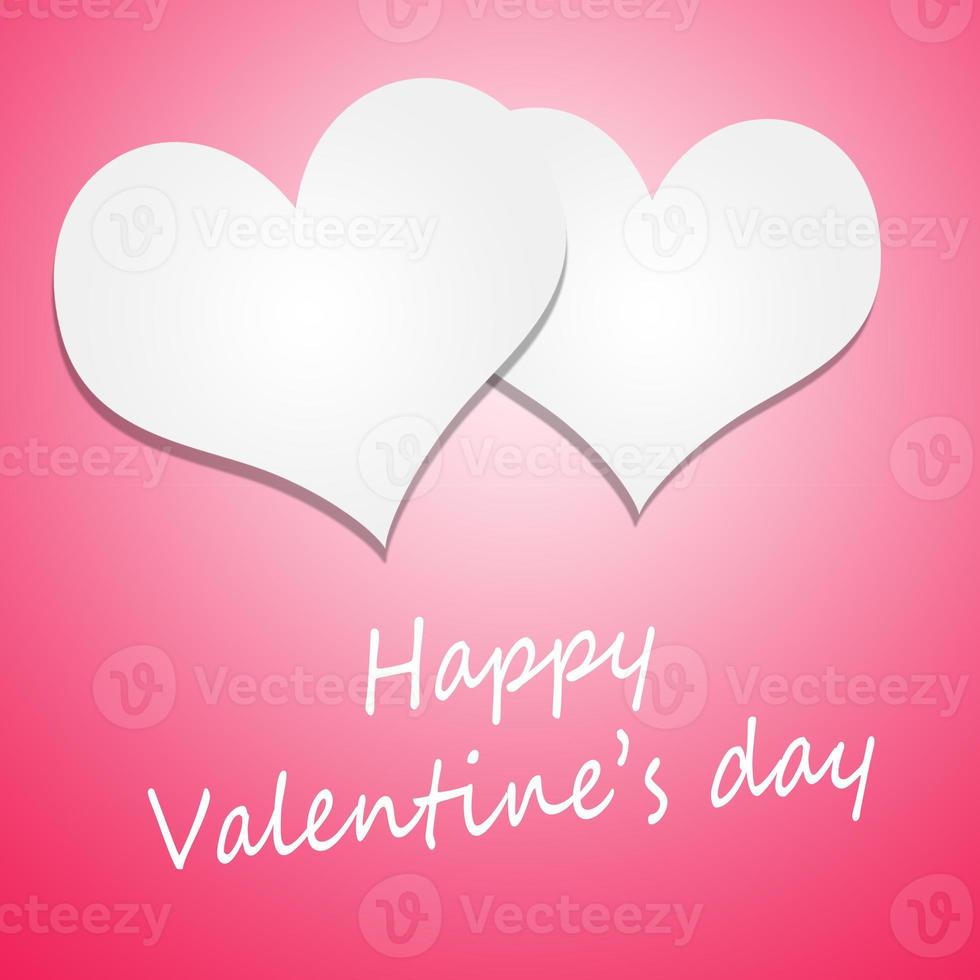 Happy Valentine's Day background. Love concept. 3d illustration photo