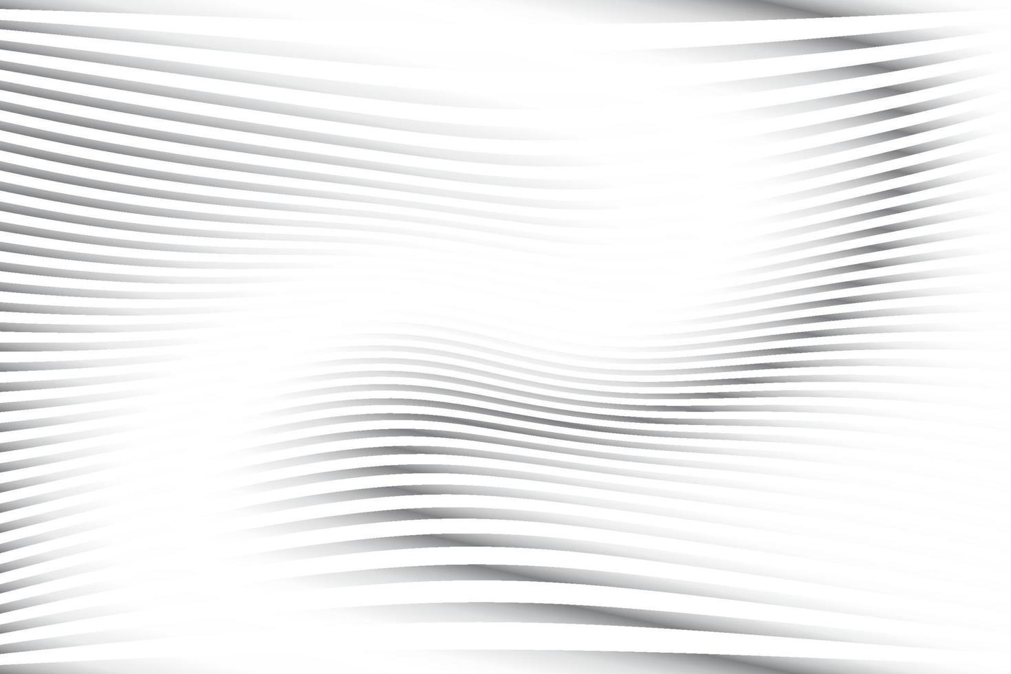 color blanco y gris abstracto, fondo de rayas de diseño moderno con forma redonda geométrica, patrón de onda. ilustración vectorial vector
