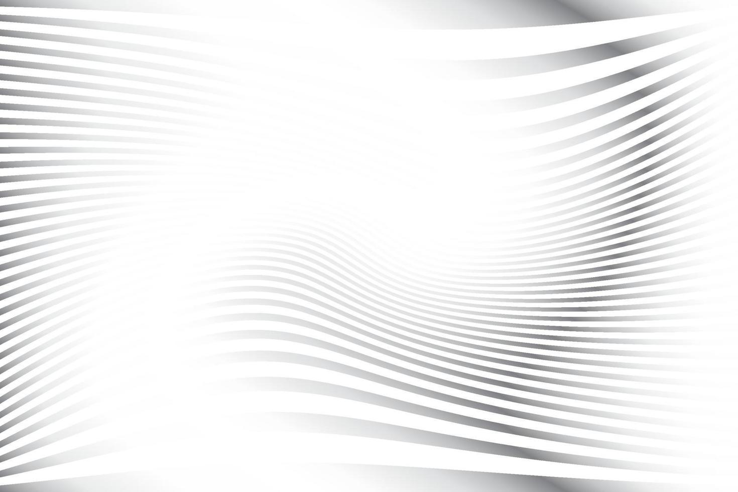 Abstract  white and gray color, modern design stripes background with geometric round shape, wave pattern. Vector illustration.