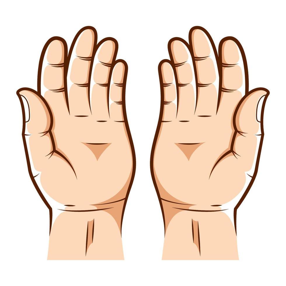 Praying hands vector design