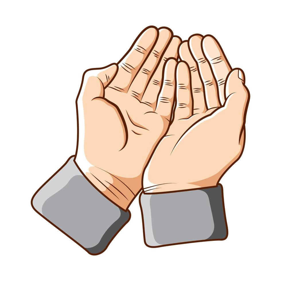 Praying hands vector design