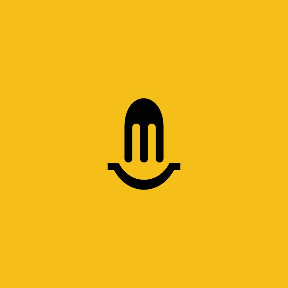 smile food abstract icon logo vector