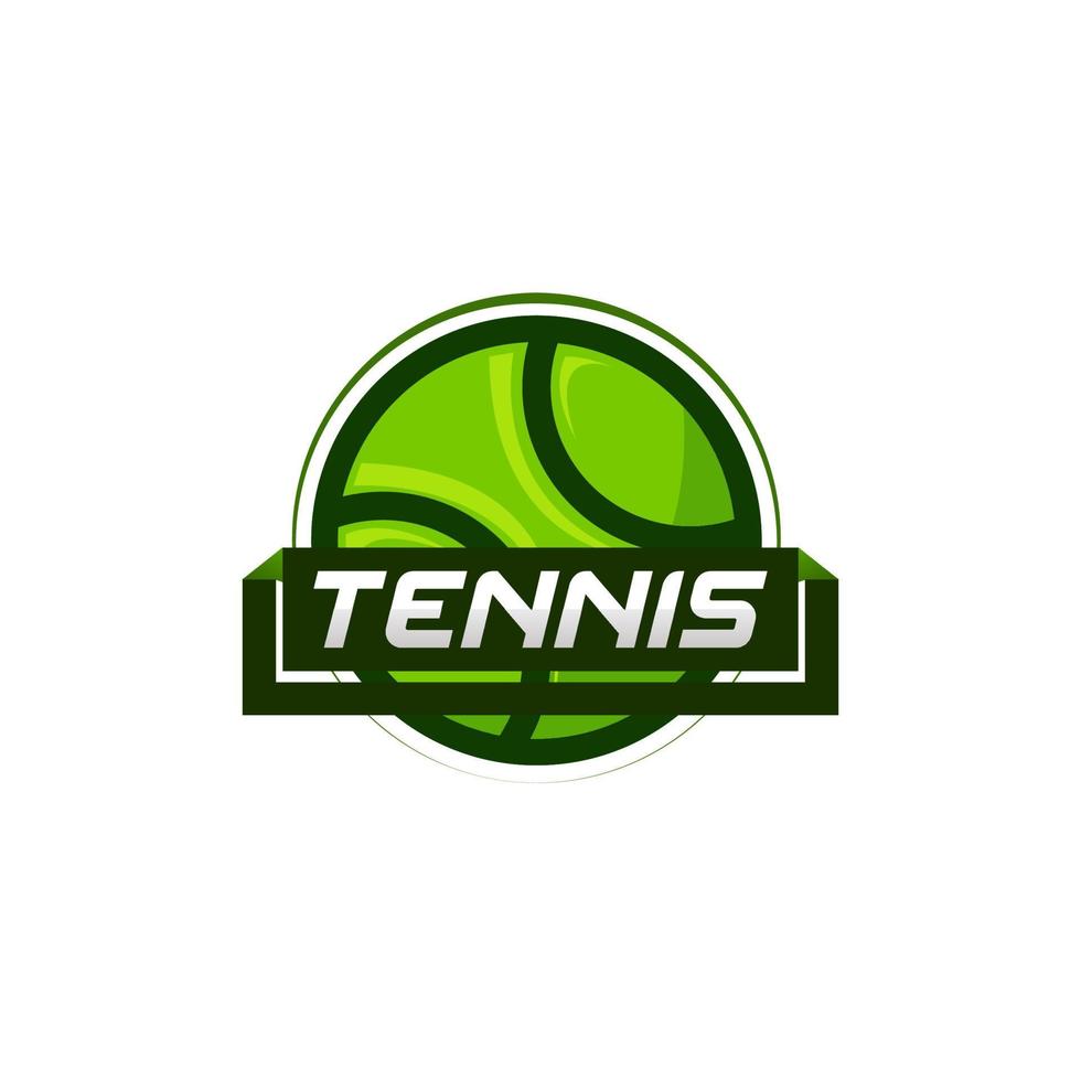 Modern vector tennis ball tournament logo, vector design tennis logo for your team or tournament.