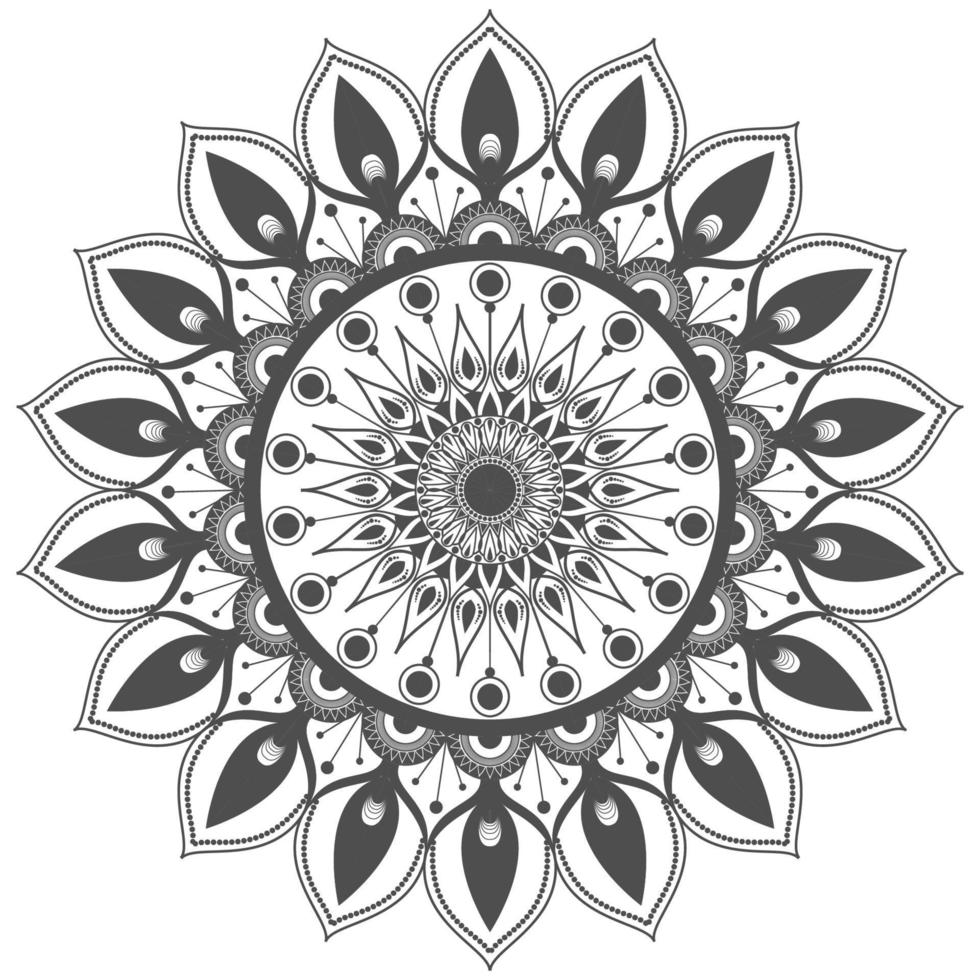 vector abstract circular pattern mandala ornament