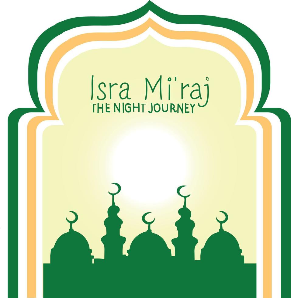 Isra vector. Isra Miraj vector