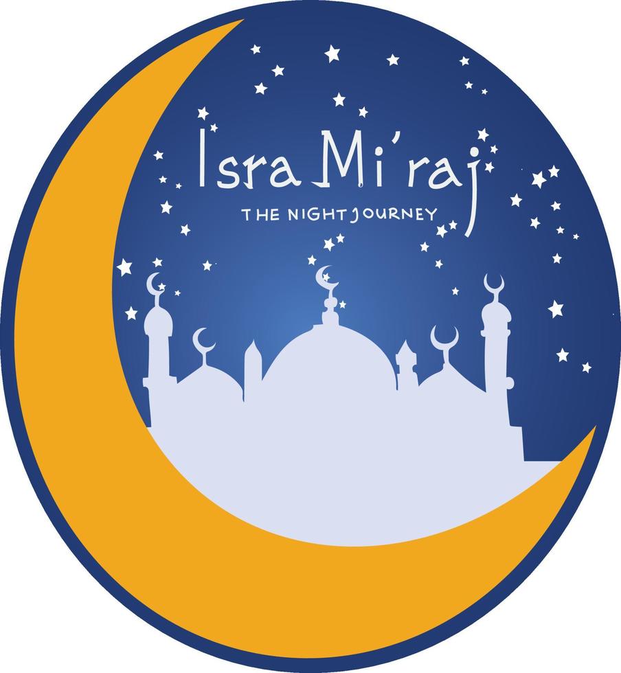 Isra vector. Isra Miraj vector