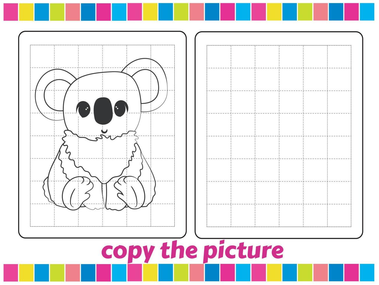 Cartoon Coloring Pictures for kids vector