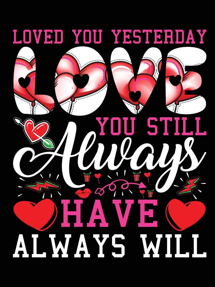 Valentine Day Tshirt Design 2023 vector