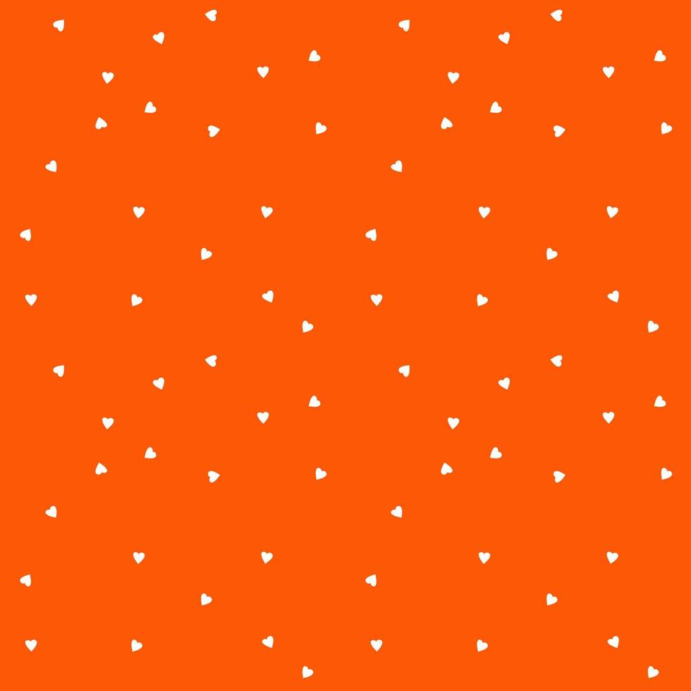 Seamless pattern with small white hearts. Romantic background. Vector illustration for Valentine's Day. Design for packaging paper and textile.