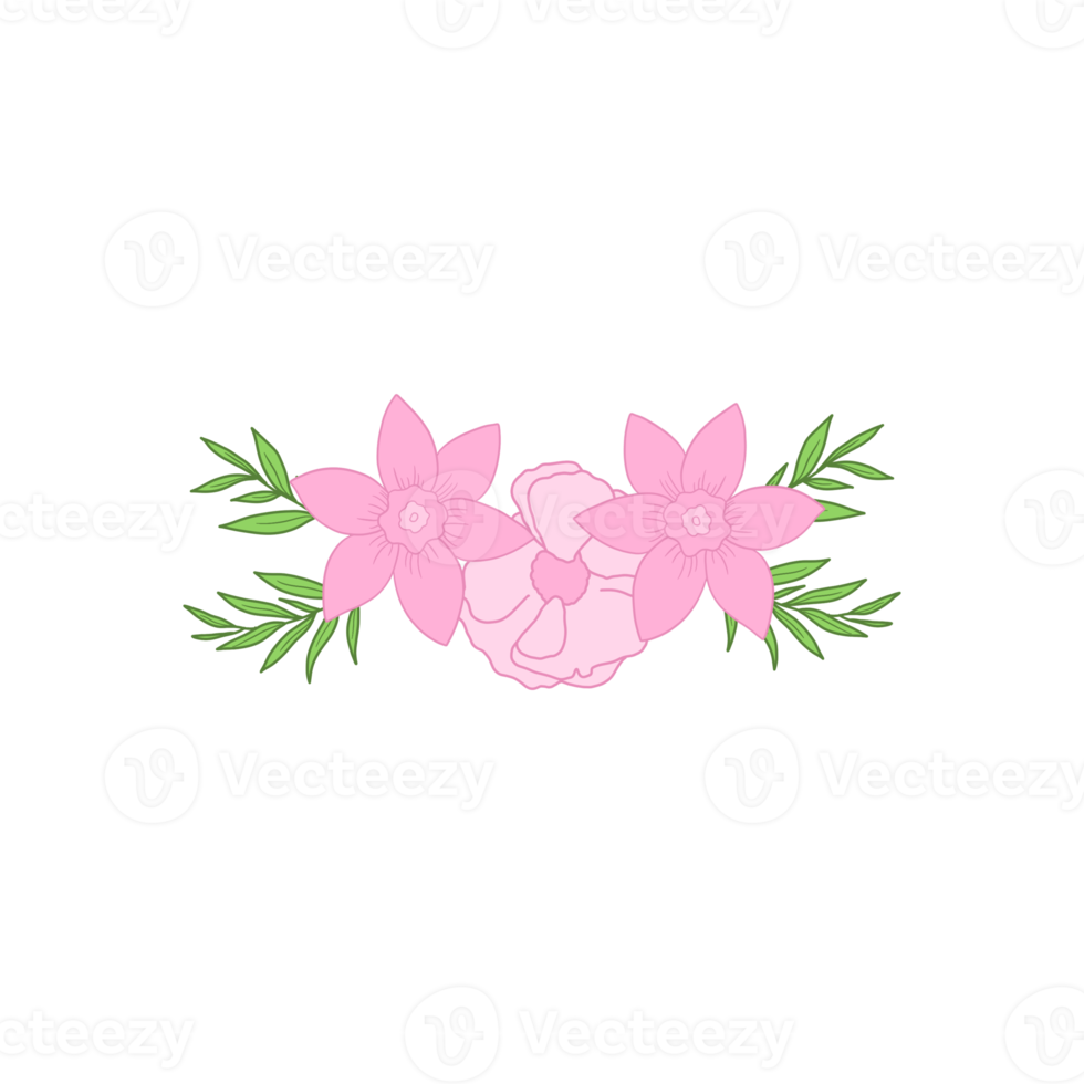 Pink Blooming Flower Decoration png