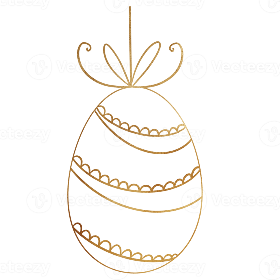Easter Egg Outlined png