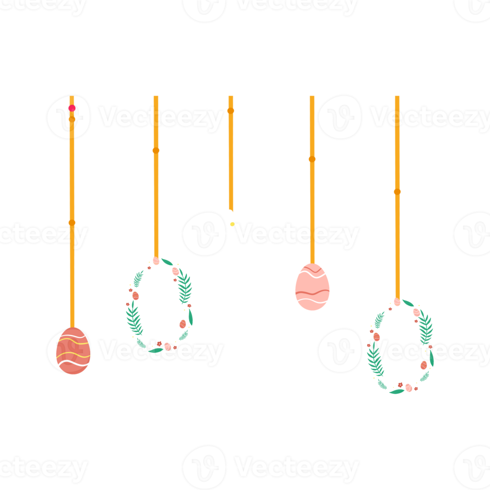 ovo de páscoa pendurado decoração png