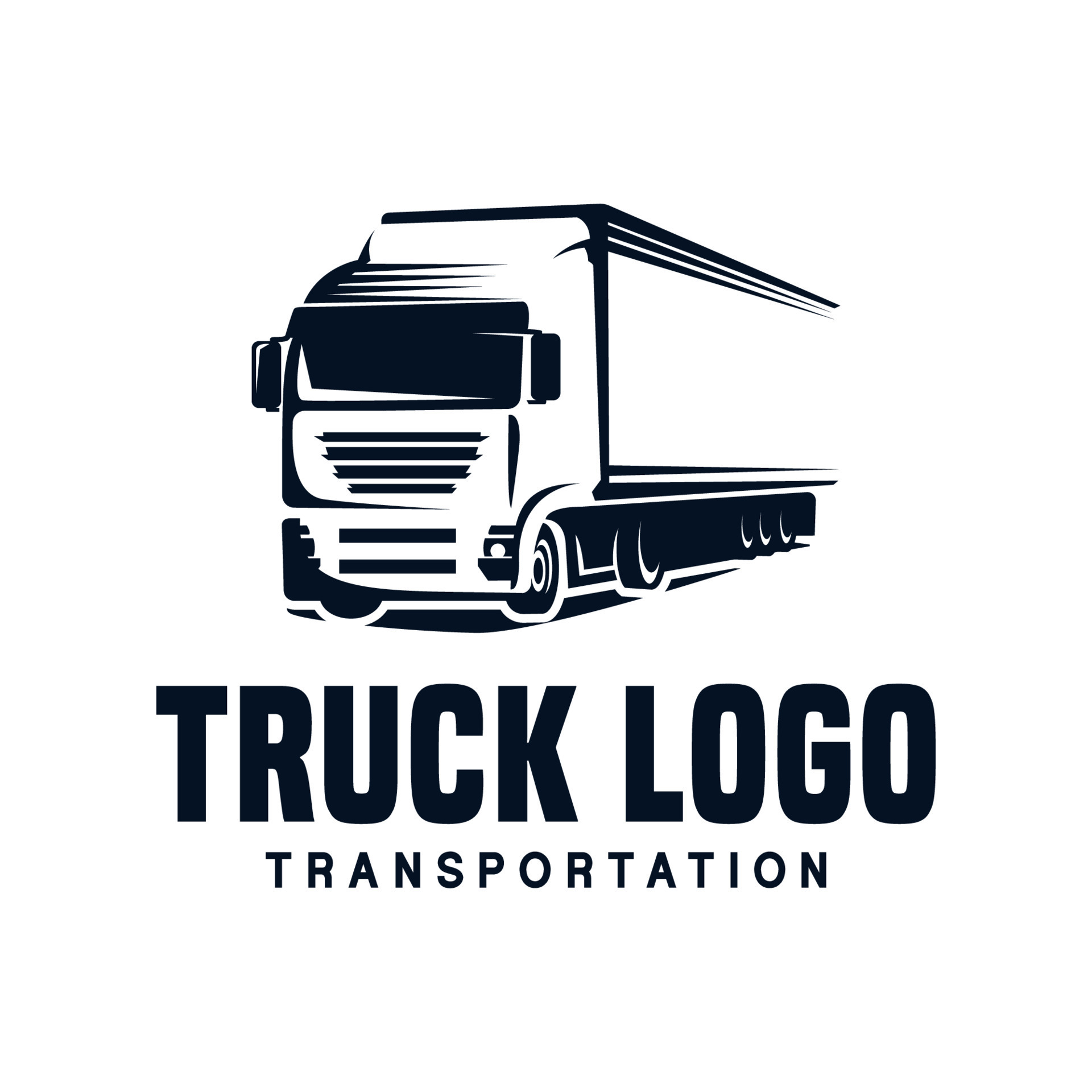 truck logo design on white background 18735040 Vector Art at Vecteezy