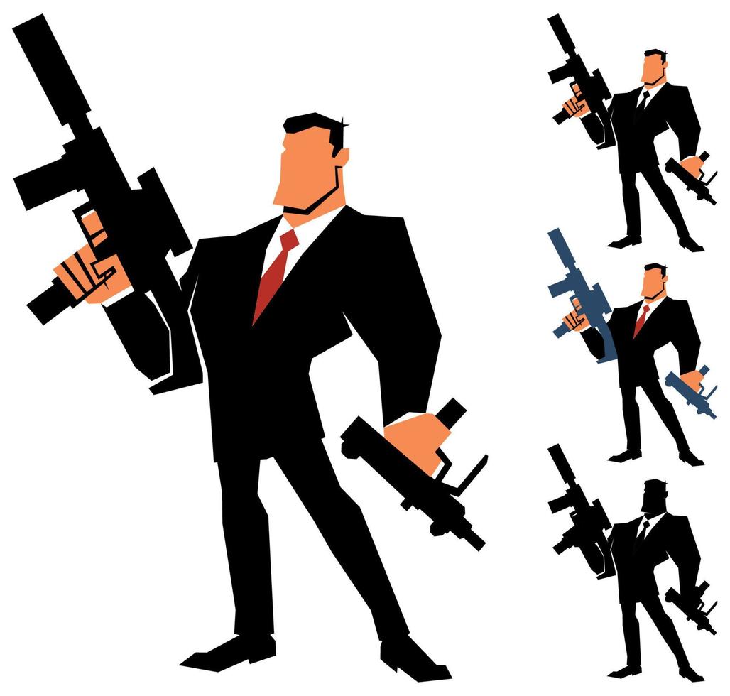 Businessman Action Hero vector