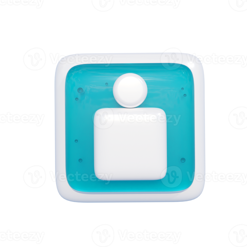 Contact Smartphone App Icon 3d Illustration png