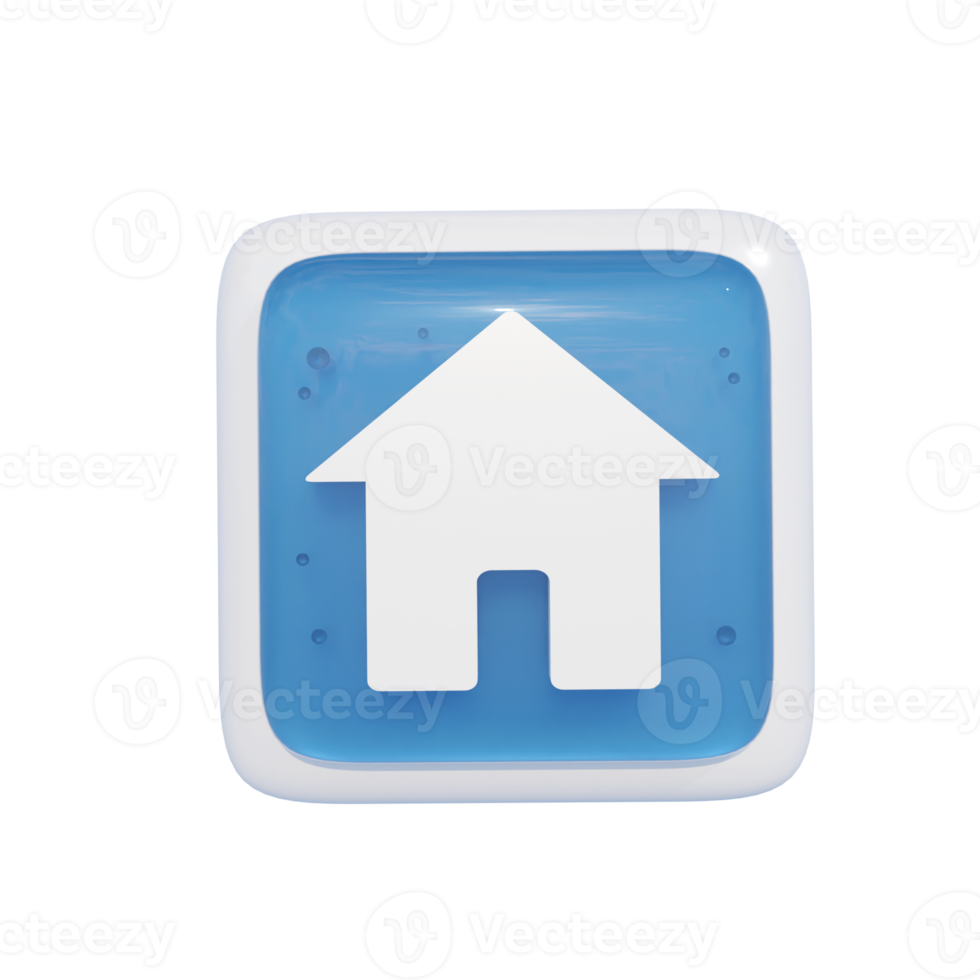 Home Smartphone App Icon 3d Illustration png