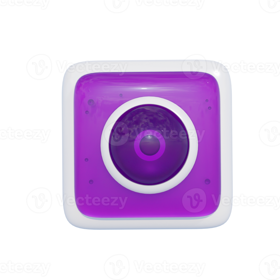 Camera Smartphone App Icon 3d Illustration png