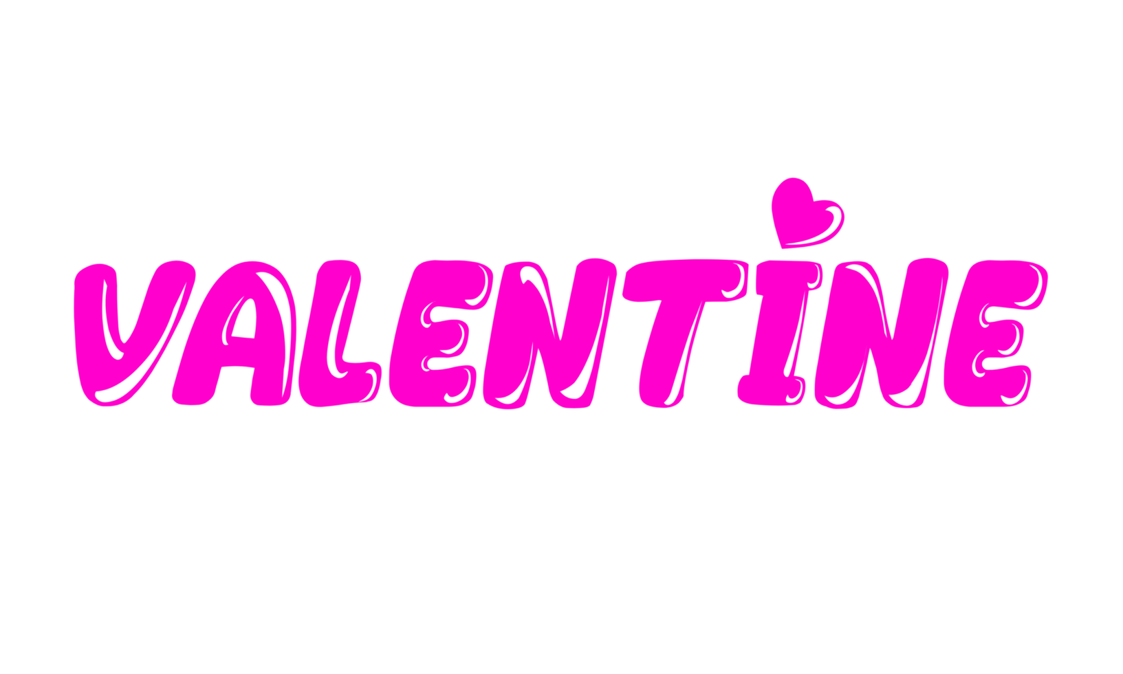 ilustración de diseño de texto de san valentín png