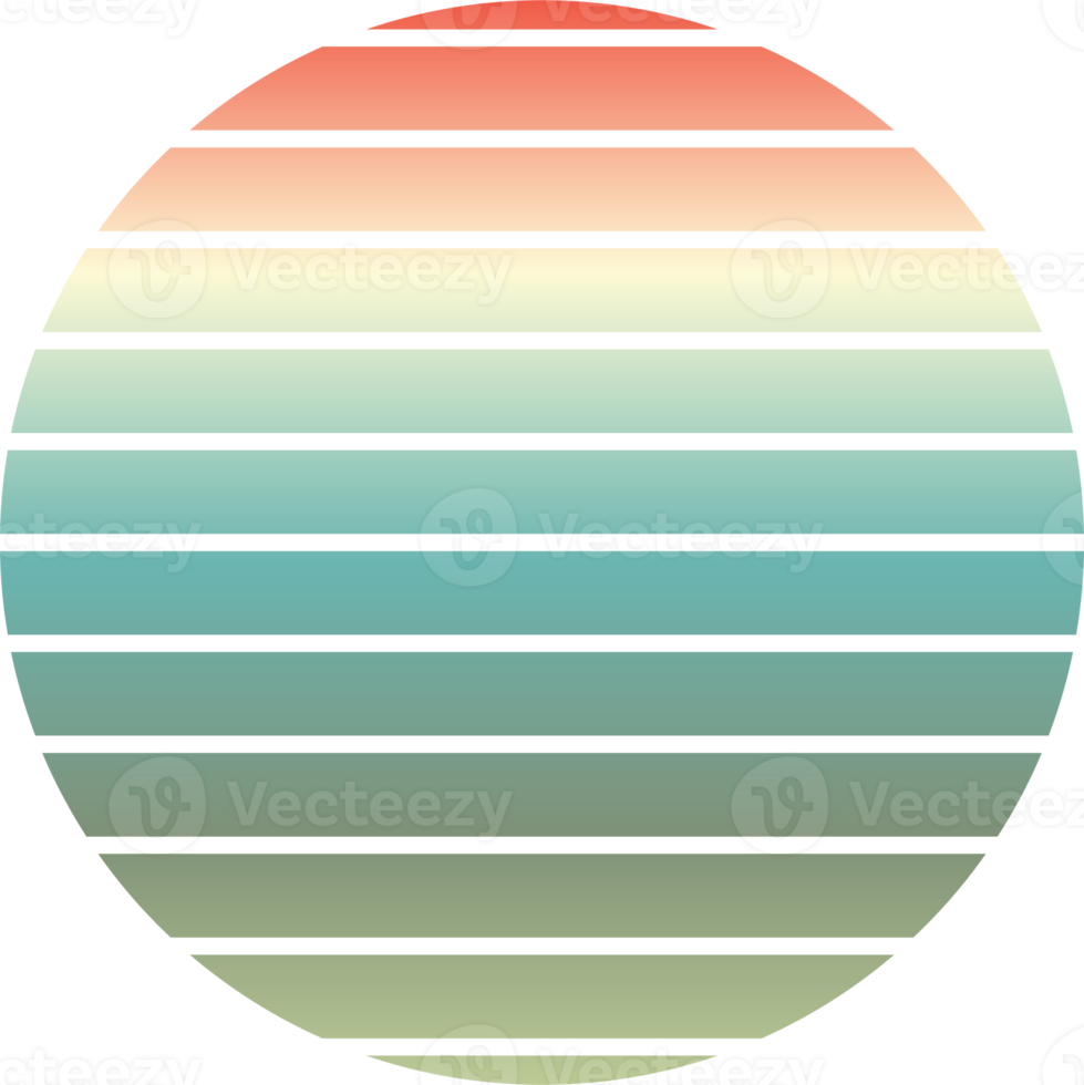 årgång retro solnedgång png