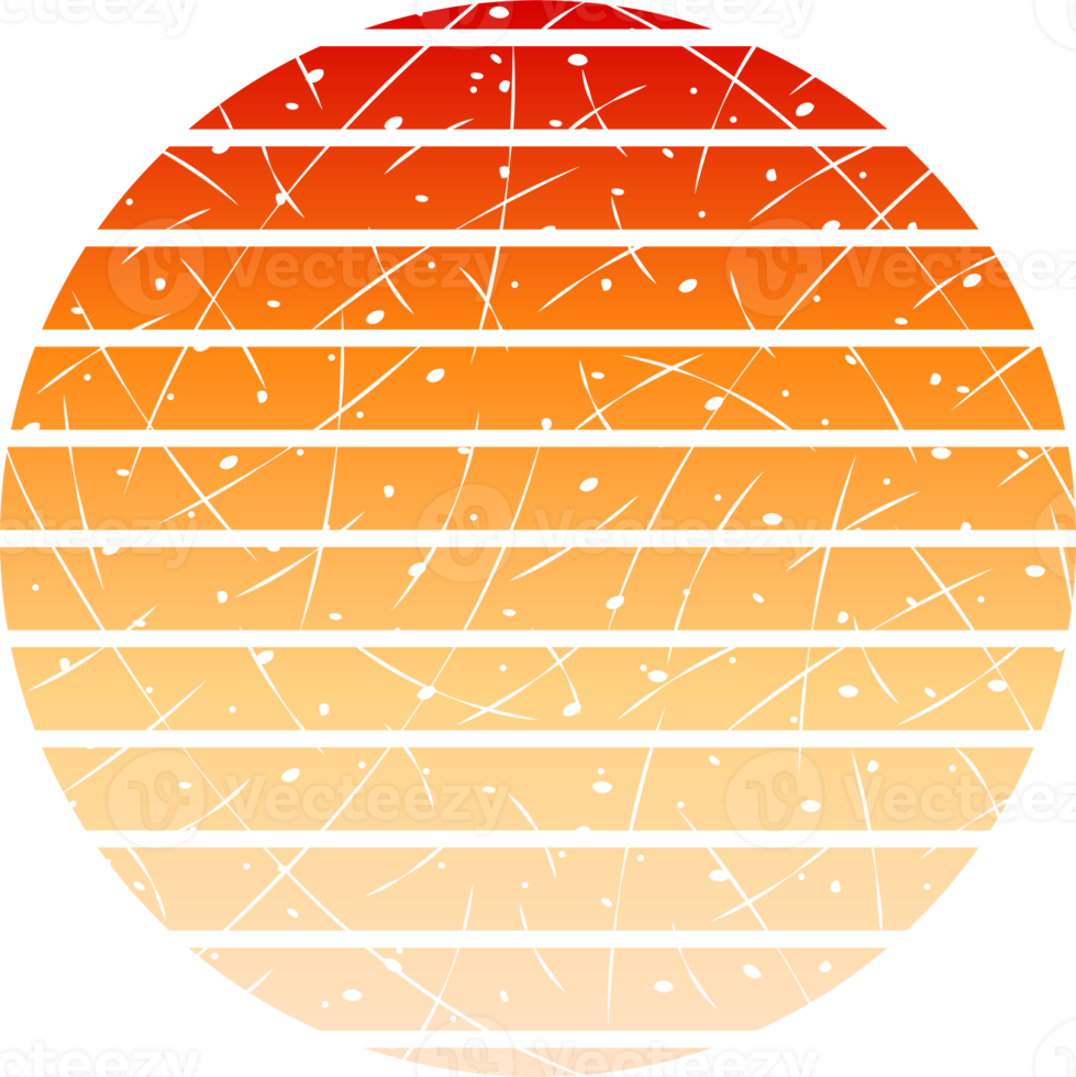 vintage retro sunset png