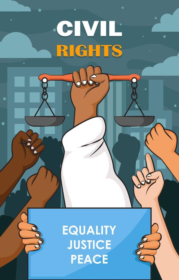 Civil Rights Movement Concept vector