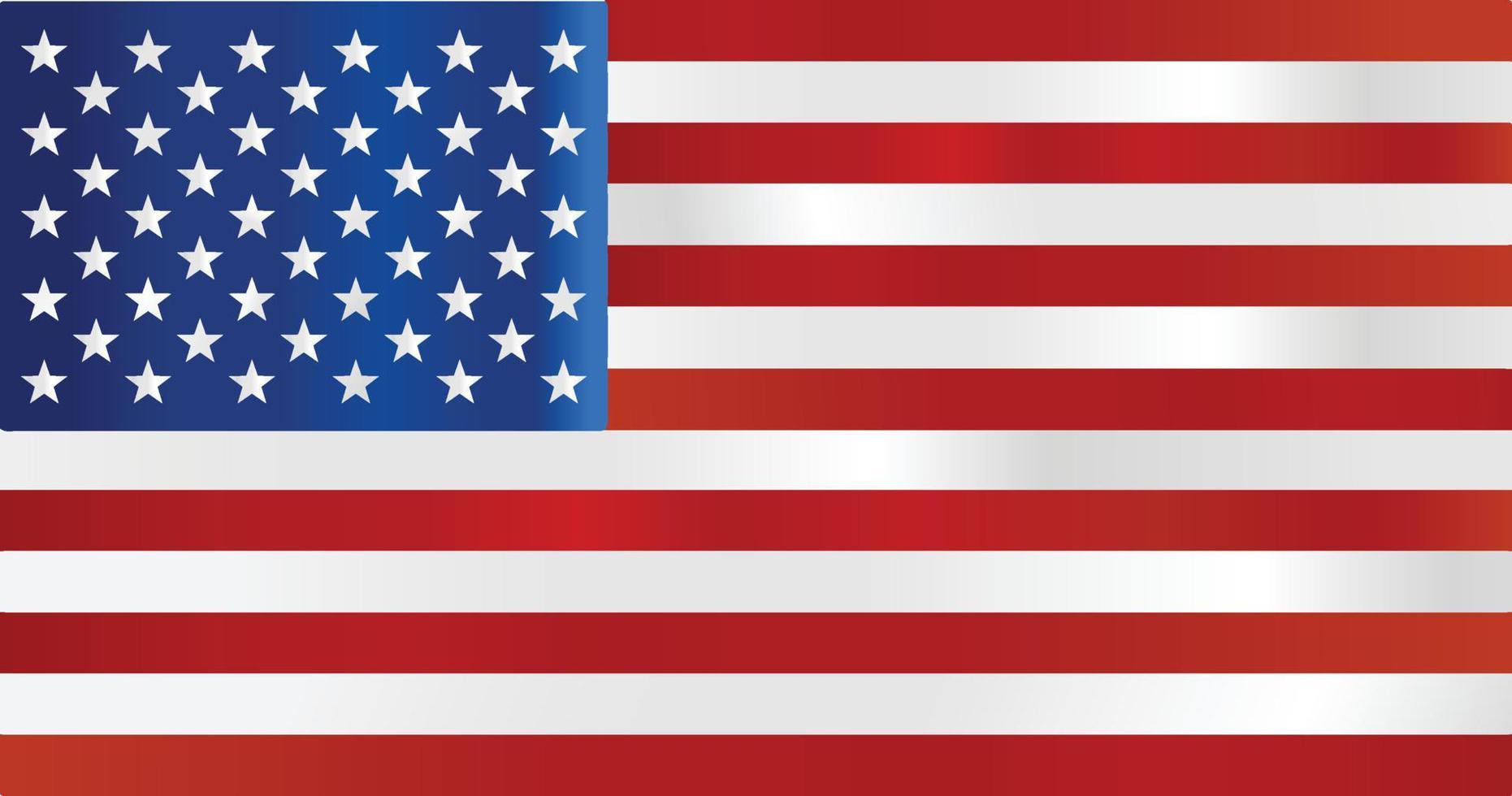 usa la bandera del país de los estados unidos de américa lista para tu diseño vector