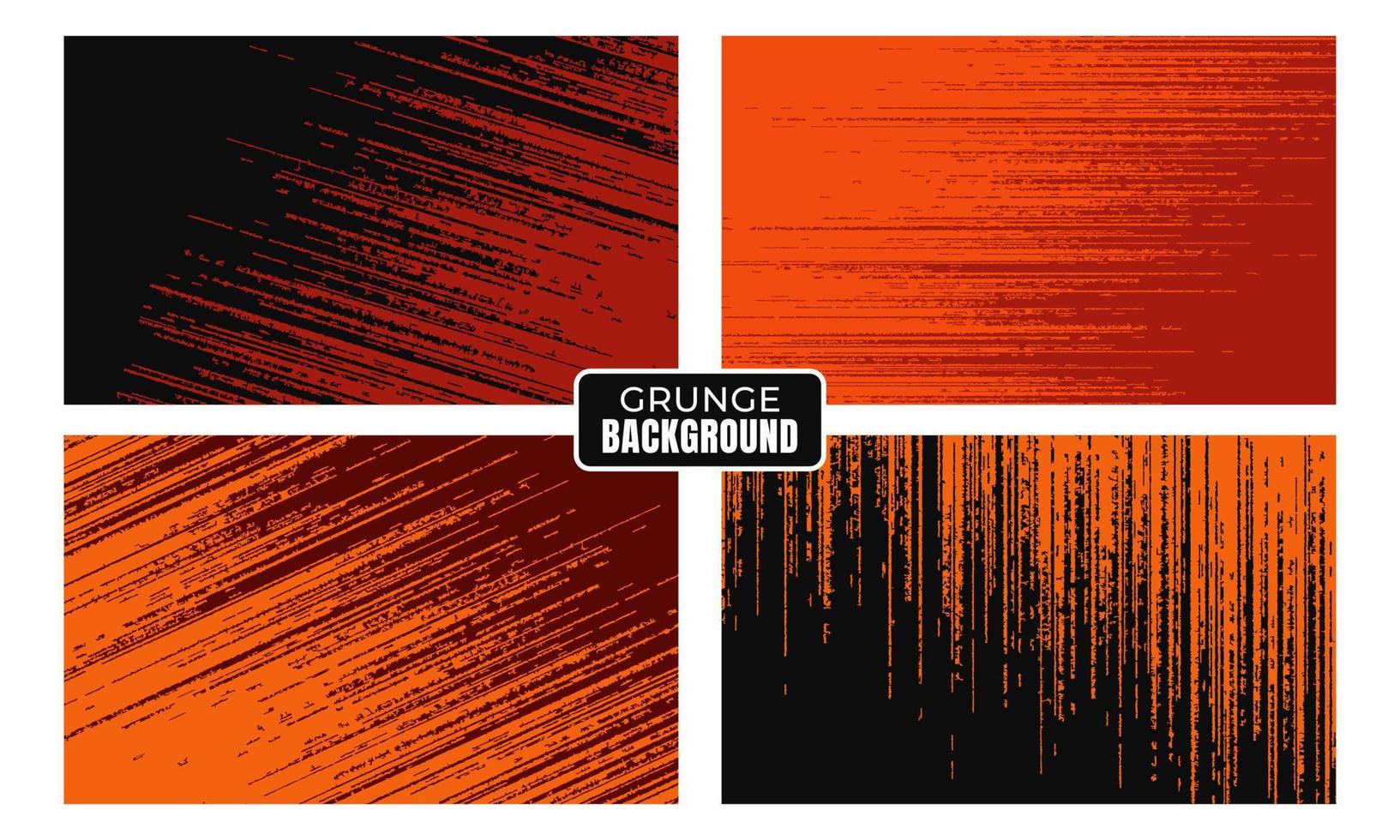Collection of grunge textured backgrounds. Vector illustration